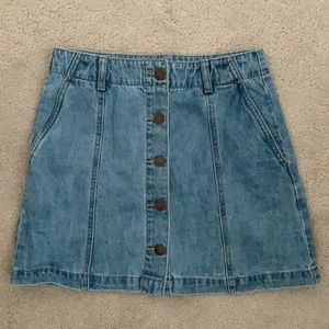 Forever 21 Denim Button-Up Skirt
